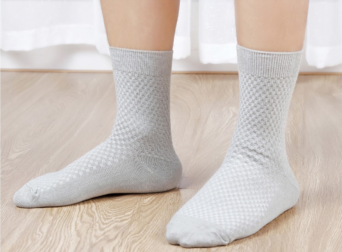 Men's Textured Style Socks 10 Pairs Set