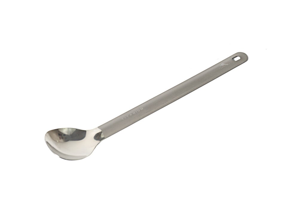Long Titanium Camping Spoon