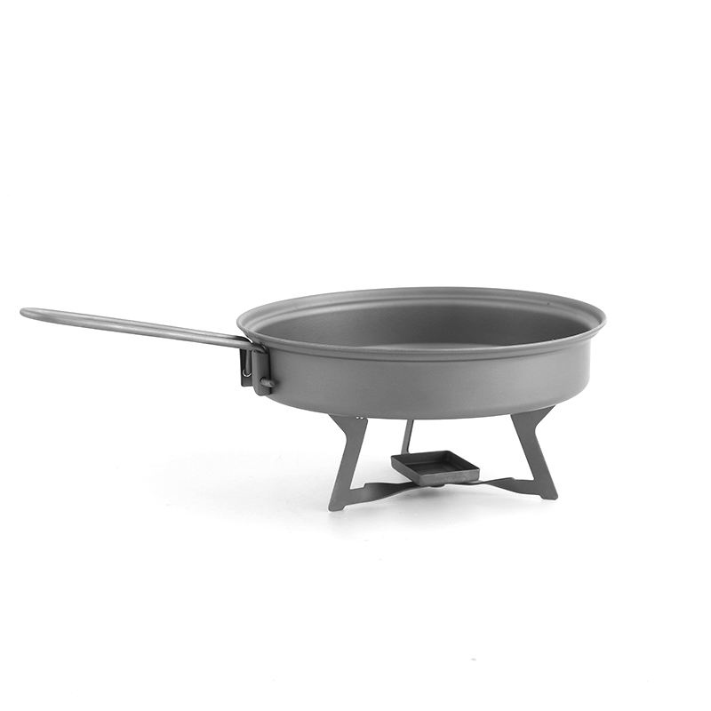 Ultralight Titanium Camping Frying Pan